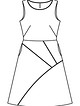 Платье с облегающим лифом №107 — выкройка из Burda 5/2016