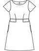 Платье расклешенного силуэта №105 — выкройка из Burda 5/2016