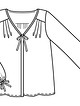 Блузка с потайной застежкой №103
