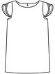 Платье с вырезом лодочкой №141 — выкройка из Burda 6/2016
