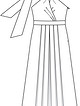 Платье с летящей юбкой №132 — выкройка из Burda 6/2016