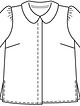 Блузка с отложным воротничком №118 В