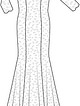 Платье приталенного силуэта №909 — выкройка из Burda. Свадьба 1/2013