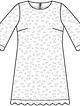 Платье А-силуэта  №913 — выкройка из Burda. Свадьба 1/2013