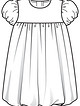 Платье с рукавами-фонариками №923 — выкройка из Burda. Свадьба 1/2013