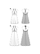 Платье-сарафан с глубоким вырезом №6652
