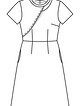Платье с юбкой А-силуэта №105 В — выкройка из Burda 7/2016