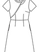 Платье с юбкой А-силуэта №105 А — выкройка из Burda 7/2016