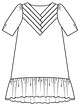 Платье А-силуэта №113 — выкройка из Burda 7/2016