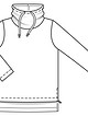Пуловер с воротником-стойкой №141
