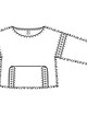 Пуловер с карманом-кенгуру №107