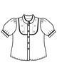 Блузка с рукавами-фонариками №141