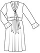 Платье с завышенной талией №105 — выкройка из Burda 9/2016