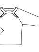 Пуловер с руквами реглан №114 B