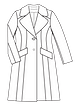 Пальто с рельефными швами №405