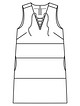 Мини-платье расклешенного силуэта №110 A — выкройка из Burda 2/2017