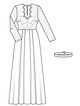 Свадебное платье с корсажным лифом №108 — выкройка из Burda 3/2017