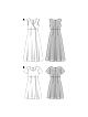 Платье с эффектом запаха №6496 — выкройка из Каталог Burda весна-лето/2017