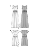 Вечернее платье с втачным поясом №6518 — выкройка из Каталог Burda весна-лето/2017