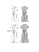 Платье-рубашка приталенного силуэта №6520 — выкройка из Каталог Burda весна-лето/2017