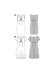 Платье с глубоким V-образным вырезом горловины  №6530 — выкройка из Каталог Burda весна-лето/2017