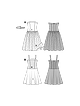 Платье-бюстье с пышной юбкой №6535 — выкройка из Каталог Burda весна-лето/2017