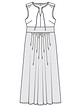 Платье с втачным поясом №124 — выкройка из Burda 5/2017