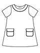 Платье расклешенного силуэта №620 — выкройка из Burda. Детская мода 1/2017
