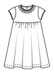 Платье силуэта ампир №625 — выкройка из Burda. Детская мода 1/2017