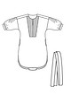 Платье рубашечного кроя №122 B — выкройка из Burda 6/2017