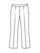 Расклешенные брюки со складками-стрелками №113 B