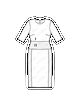 Платье с втачным поясом №6454 — выкройка из Каталог Burda осень-зима/2017/2018