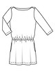 Мини-платье №4 C — выкройка из Burda. Шить легко и быстро 2/2017