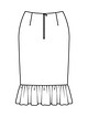 Юбка с пышной оборкой №5 B