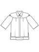 Блузка с рубашечным воротником №401 A