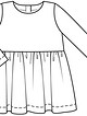 Платье с пышной юбкой для девочки №130 A — выкройка из Burda 11/2017