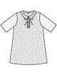 Кружевное платье для девочки №131 B — выкройка из Burda 12/2017
