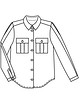 Блузка со съемным импровизированным бантом №116 A