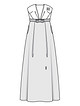 Платье-бюстье для невесты №107 — выкройка из Burda 3/2018