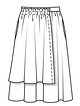Присборенная юбка №116 A