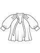 Блузка расклешенного силуэта №114 B