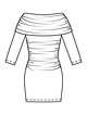 Платье прилегающего кроя №4 B — выкройка из Burda. Шить легко и быстро 1/2018