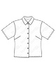 Блузка-рубашка  №6426