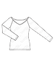 Пуловер с рукавами реглан №6428