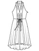 Платье с американской проймой №104 — выкройка из Burda 7/2018