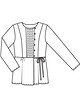 Блузка с отстроченными складками №107 A