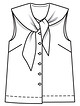 Блузка в стиле ретро №120 B
