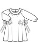 Платье для девочки №131 A — выкройка из Burda 2/2019