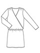 Платье с заниженной талией  №1 C — выкройка из Burda. Шить легко и быстро 1/2019