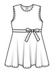 Платье с разлетающейся юбкой №4 — выкройка из Burda. Детская мода 1/2019